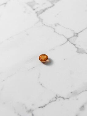 0.58 Carat Oval Spessartite Garnet Gemstone - Live Show Listing